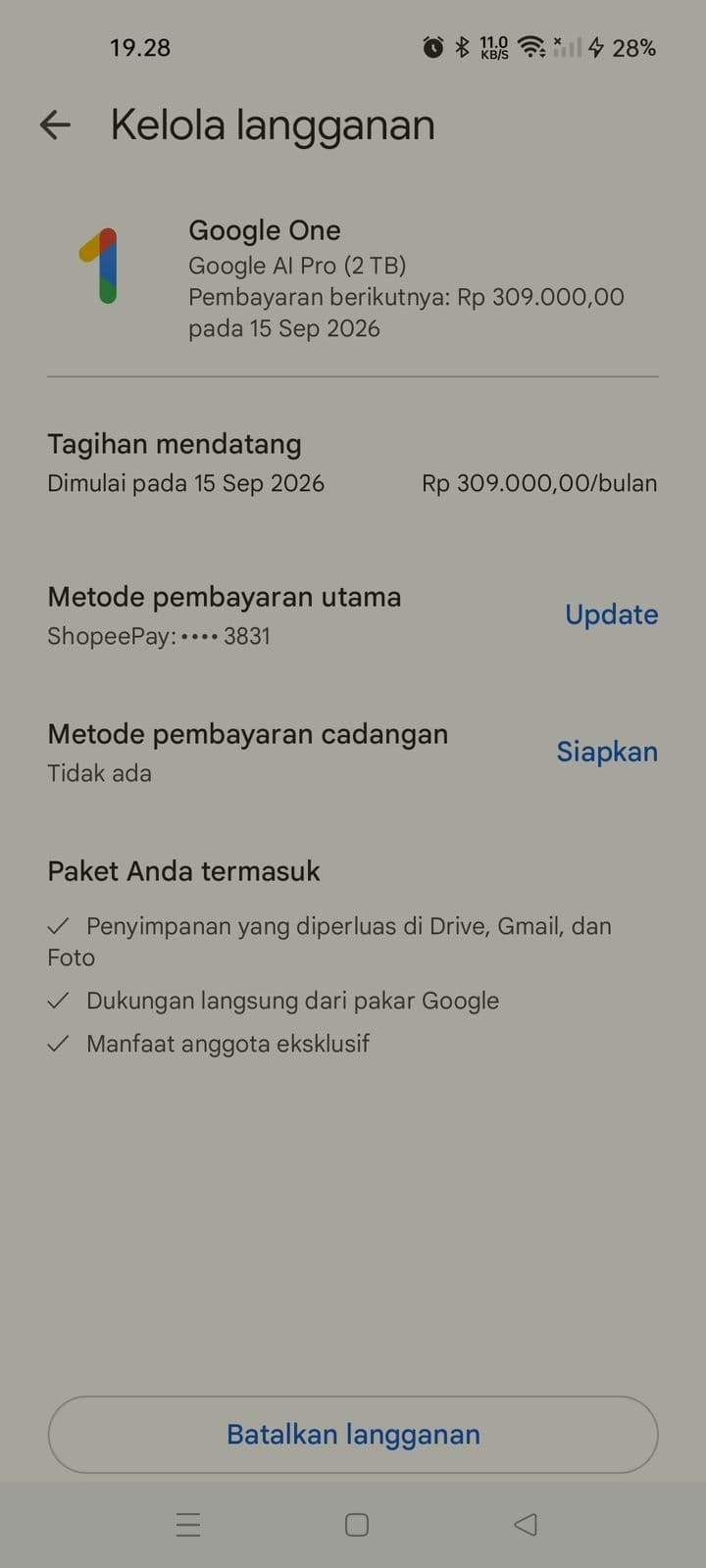 Langkah 7: Berhasil Berlangganan!